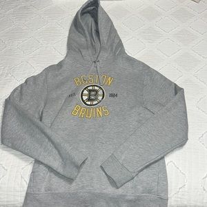 Grey Boston Bruins Hoodie